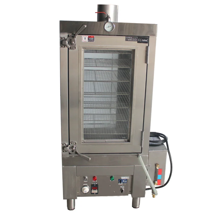 8 Trays Commercial Stainless Steel Food Steamer Gas Food Steamer Warmer