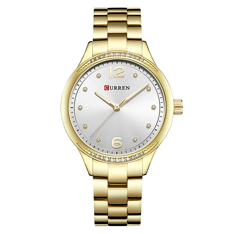 

CURREN 9003 Women Crystal Female Quartz Lady Watch, As picture