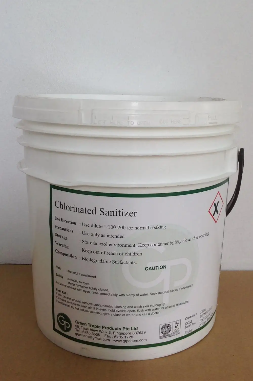 
Eco Friendly GTP 502 Chlorinated Sanitizer Supplier 5 Litre 