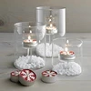 Clear empty Customizable logo Weddings and dinner Decorations candle holders, Tall Cylinder Glass Candle Holders.