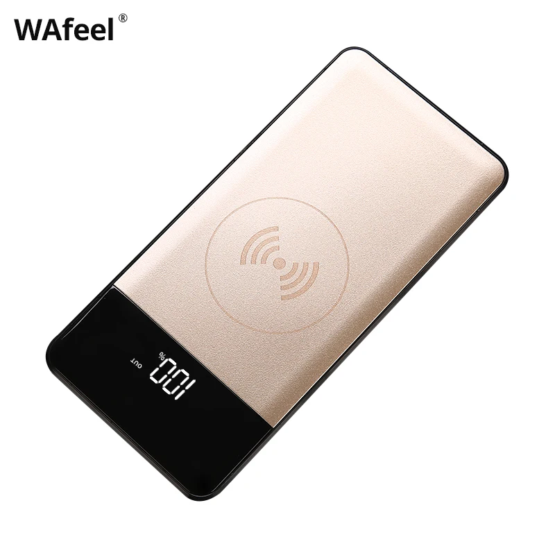 

18W Wireless Power Bank 10000mAh LED Display QC 3.0+PD PSE CE FCC certificated, Silver/rose gold/black