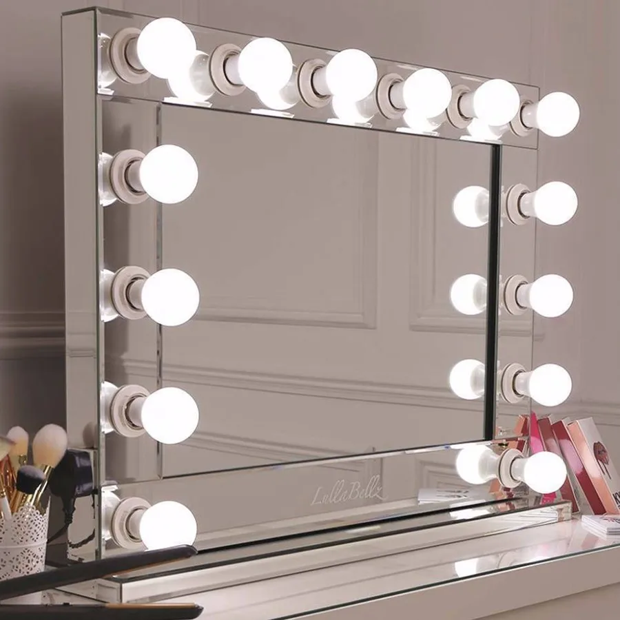Makeup Use Illuminated Hollywood Lighted Mirror With Light Bulbs Buy