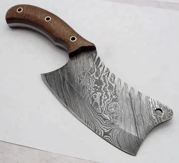 Damascus Steel Handmade Custom Chef S Kitchen Cleaver Butcher