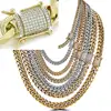 ORIGINAL HARLEMBLING PRODUCT - Stainless Steel Diamond Clasp Miami Cuban Chain - SHIPS FROM USA - Always In Stock!!
