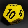 BIG 246 mm 12 sided custom logo PU durable skin foam dice for kids education and fitness