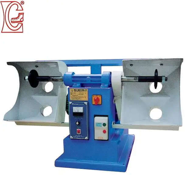 stepless variable speed grind roughing shoe machine for double head