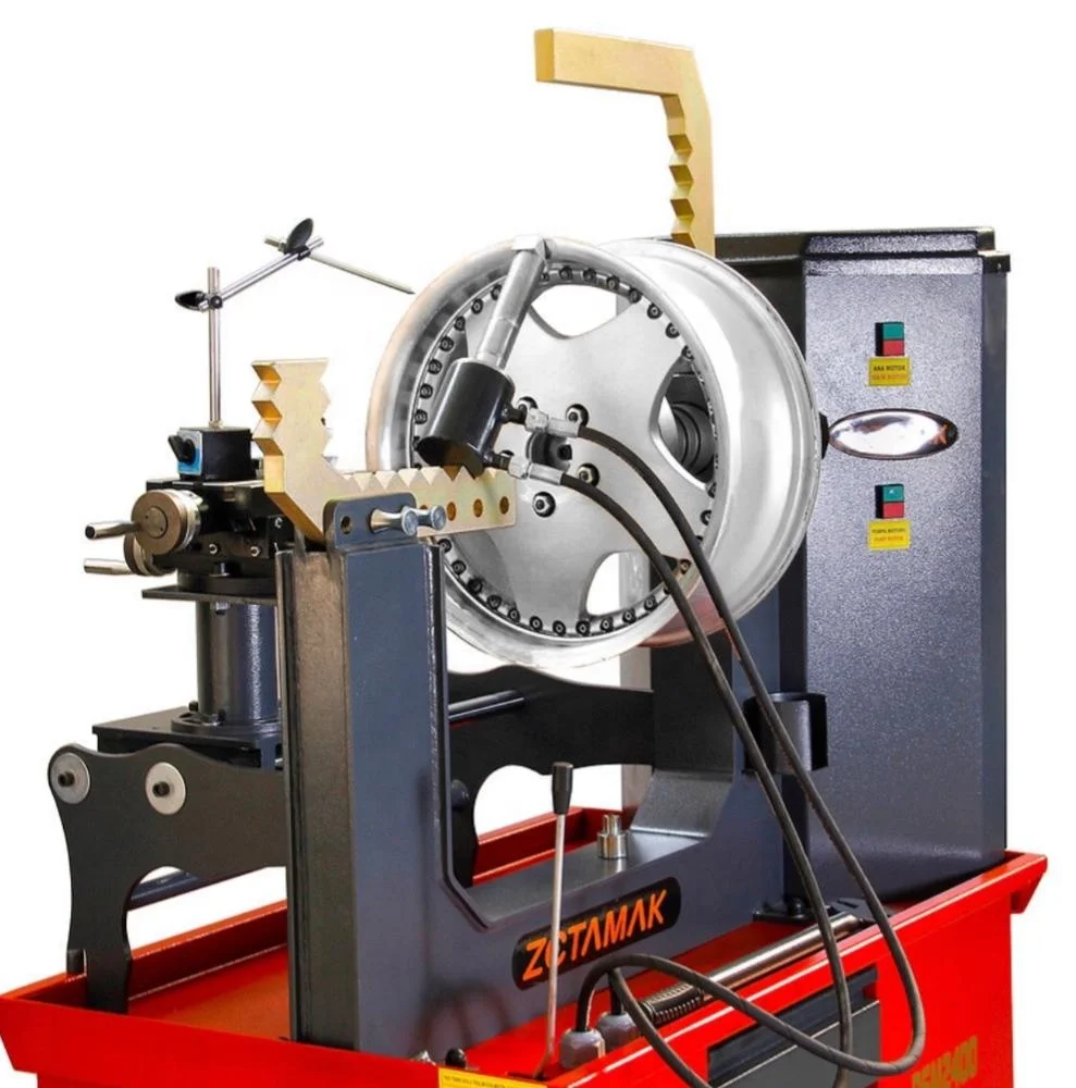 
Rim Straightening Machine with Lathe System 