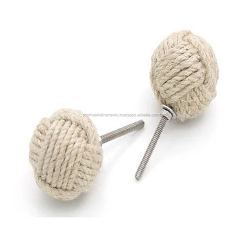 Rii White Jute Rope Door S Knot Drawer Pulls And Pull Rii White Jute Rope Door S Knot Drawer Pulls And Pull
