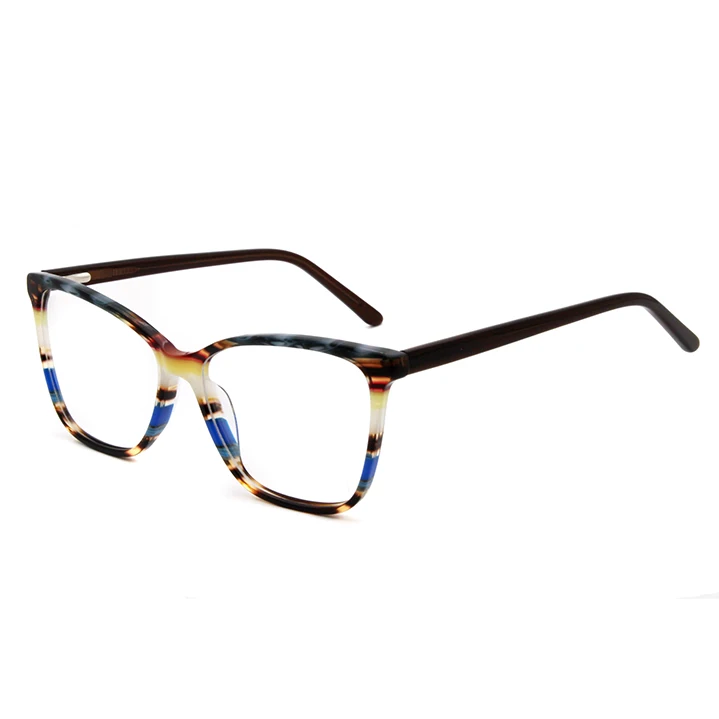 

Cat eye eyeglasses frames ladies women acetate cat eye optical frames cat eye optical frames and glasses glossy acetate, Gray/brown/wine