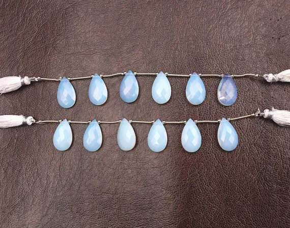 Opalite &Agrave; Facettes en Quartz Brioletts, Opalite Quartz Poire Briolette 13x22mm Opalite Quartz Pierres Pr&eacute;cieuses En Vrac Fabrication De Bijoux D'approvisionnement