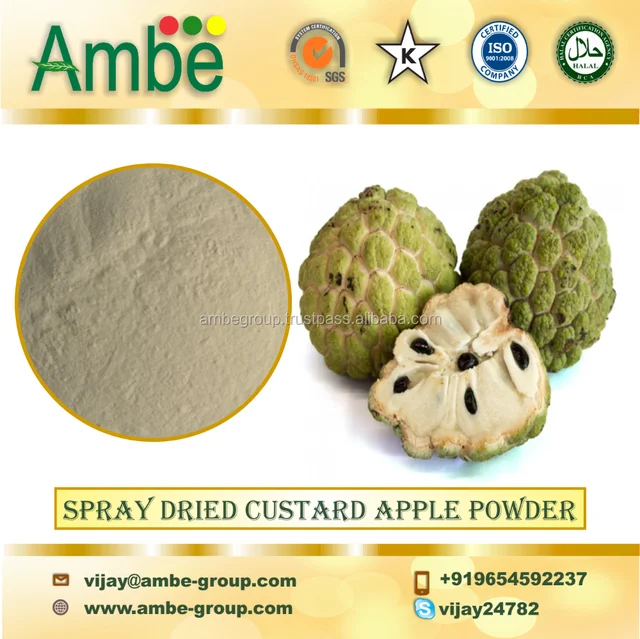 spray dried custard apple powder gmp certified