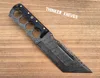 Damascus steel hunting knife /tracker knife with micarta