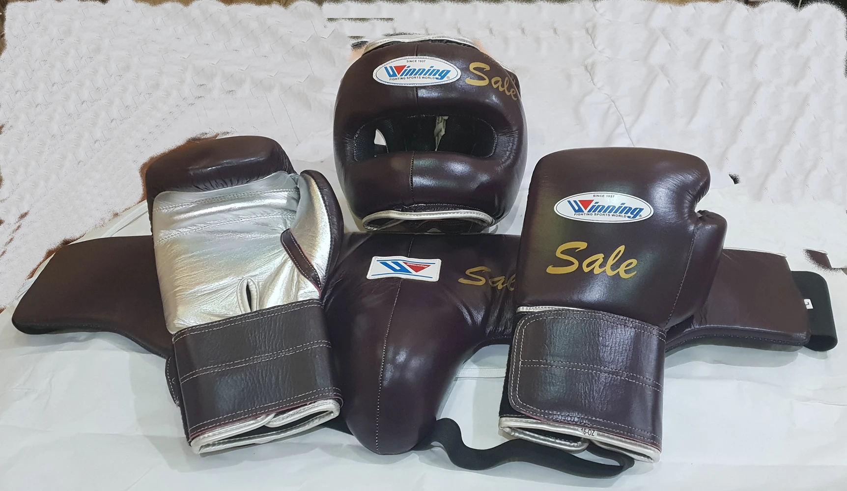 New Professional Winning Boxing Gloves Gear Leather Set Buy Winning Boxing Protect Gear Set