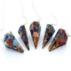 Chakra 6 Faceted orgone pendulum