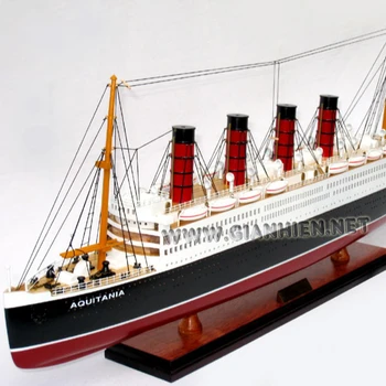 Rms Aquitania Wooden Model Ship - Ocean Liner Handicraft Model - Buy ...