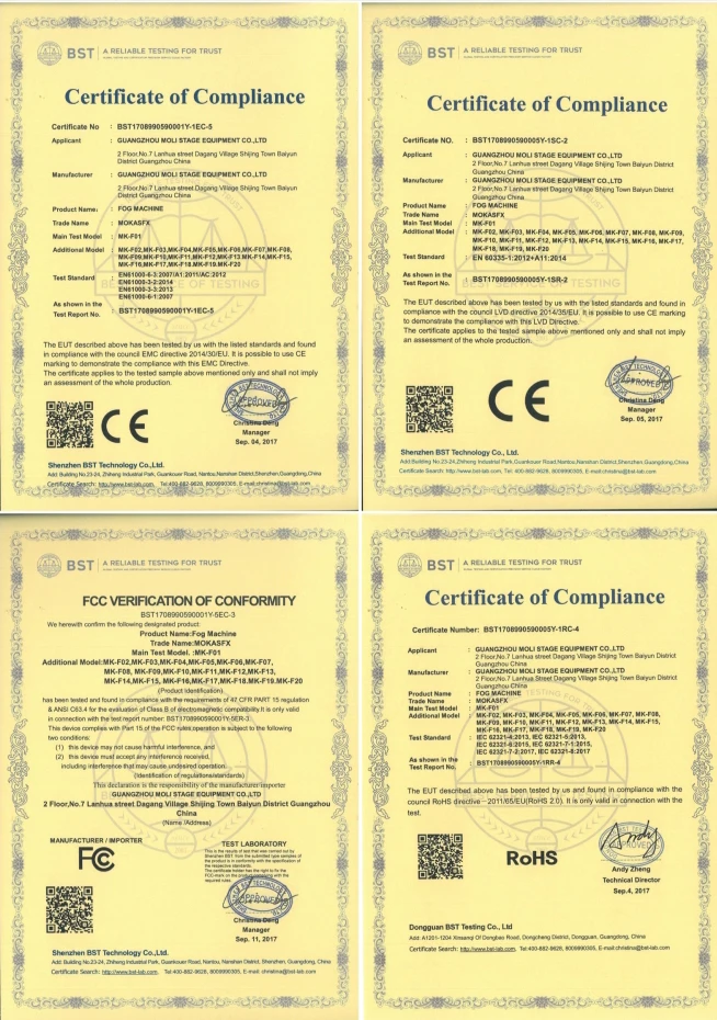 FOG CERTIFICATION