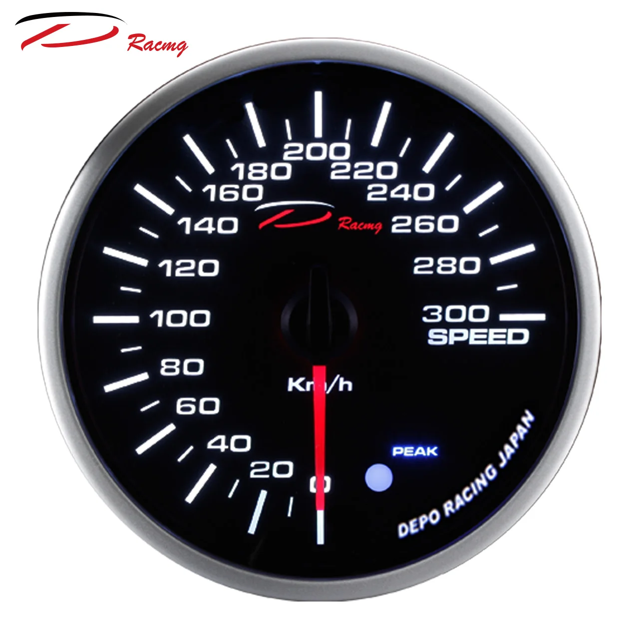 95mm Speedometer Gauge Universal Car Gps Sensor Smoked Lens White Amber