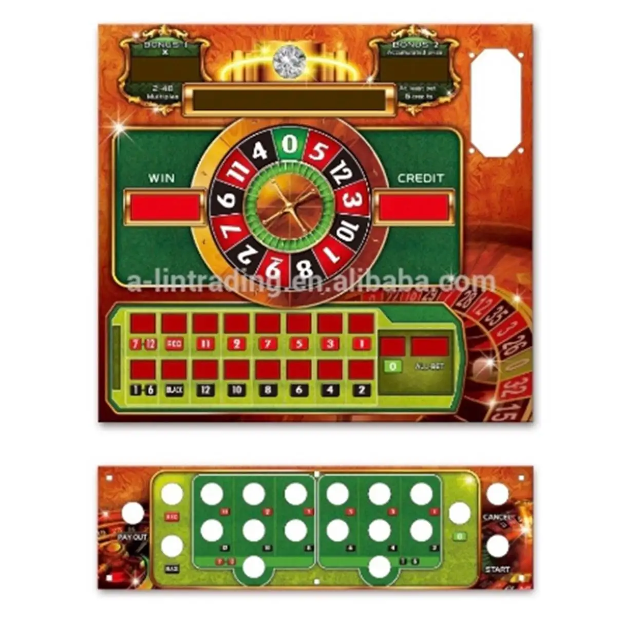 Coin Operate Led Slot Golden Roulette Machine Buy Roulette Machine