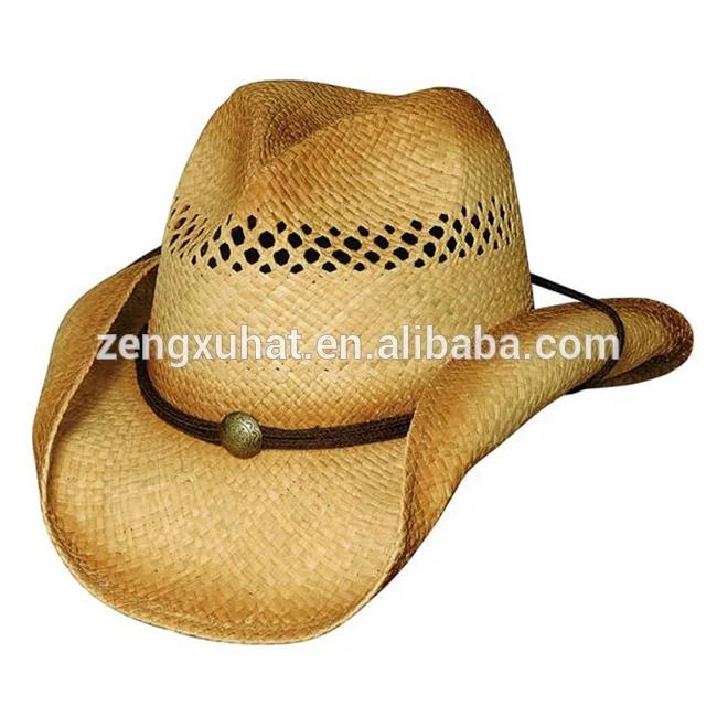 Factory Directly Lemmy Cheap Summer Wide Brim Men Straw Hats Cowboy Hat For Men