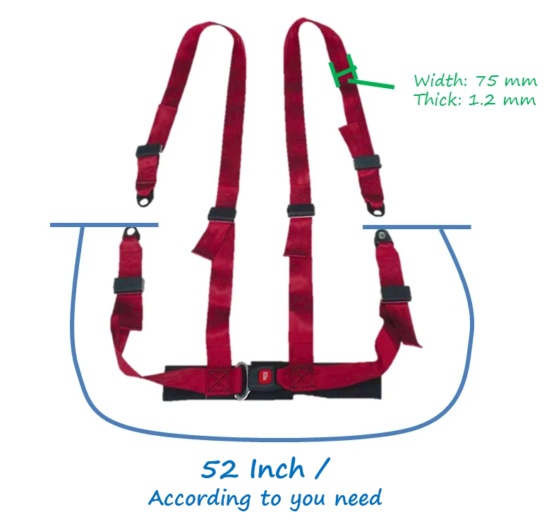 best custom car safety 4 point racing seat belt