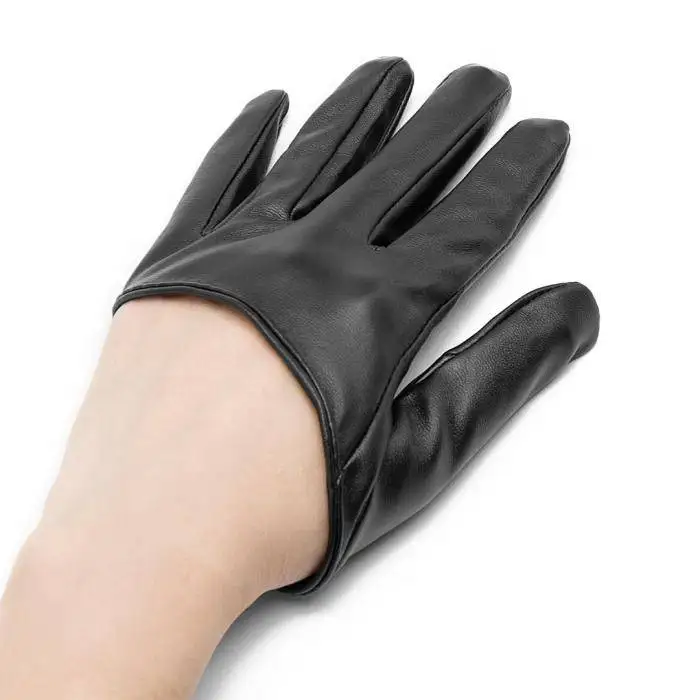 half palm leather gloves