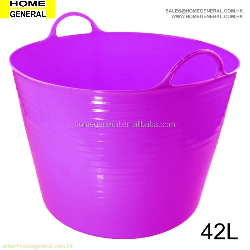 Bucket General Flexible Rubber Bucket All Purpose Bucket Tub Trug