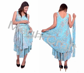 Women's Two Layered Indo Western Dress 