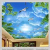 3D Customized Panel Construction Decoration UV Printed Stretch Ceiling Film for restaurant ceiling sky