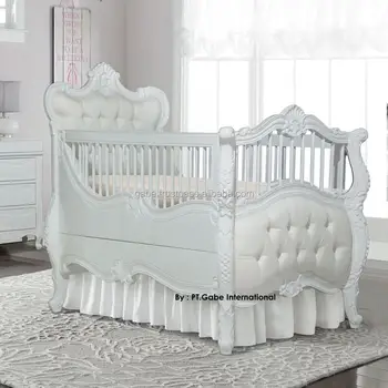 distressed baby crib