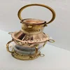Nautical Brass and Copper Anchor Oil Lamp Decorative Hanging Lamp Vintage Style Lantern Boat Light