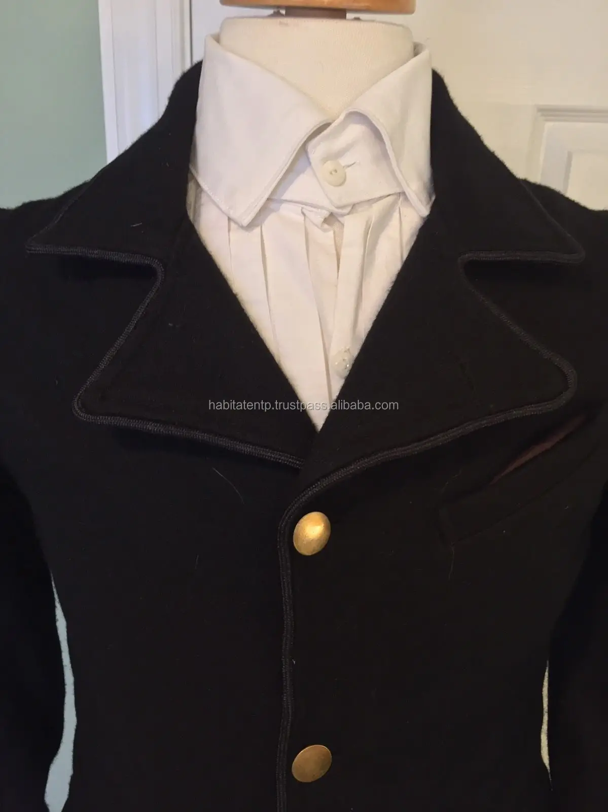 Civil War Era 19th Century Civilian Sack Coat Black Wool W/trim ...