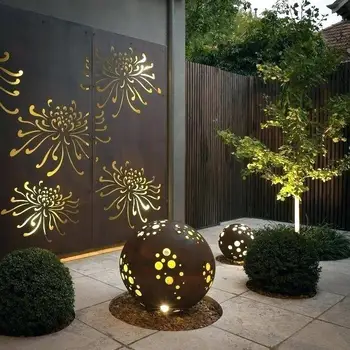 Outdoor Privacy Screens Decorative Corten Steel Metal Screen Laser Outdoor Privacy Screens Decorative Corten Steel Metal Screen Laser Cut
