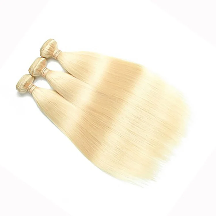 

613 Blonde Brazilian Human Hair Bundles with closure and frontal