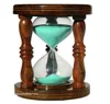 Sand Timer ( Hour Glass) 15Minutes Pure Shesham wood "GREEN SAND"old time clock Direct Manufacturer Superb Quality