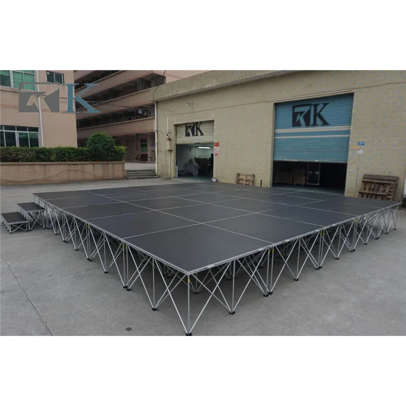 Load Bearing 750kg Portable Stage Lighting Portable Stage Curtains