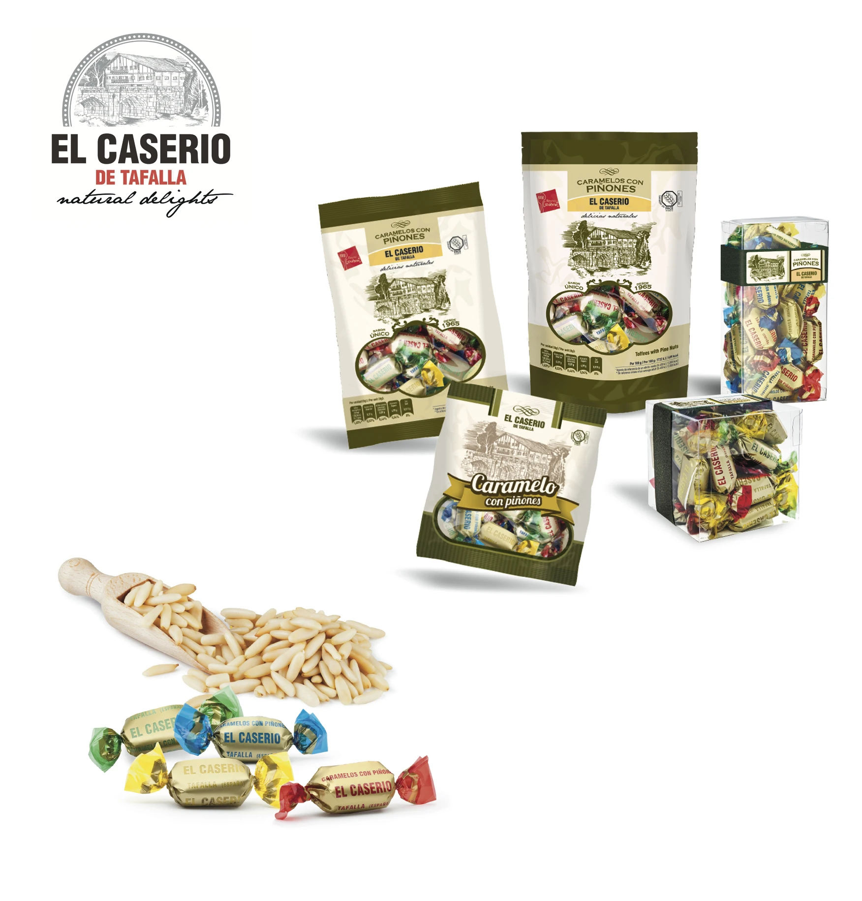 
Spanish Halal Candy with Pine Nuts Supplier   Coffee Flavour | El Caserio 