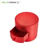 Hot sale Glitter Red Orient Tube Cardboard Packaging Customized Rigid Cylinder Sliding Drawer Gift Box With Ribbon