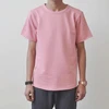 Raw Edges Oversized Men's GYM Short Sleeve Henley Tee Fitted / Rear Neck Badge