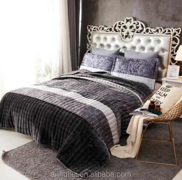 Luxury Queen Bed Comforter Sets Sheets Polyester Bedspreads 3pcs