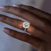 CAOSHI Romantic Wedding Ring Cubic Zirconia Fine Jewelry Wedding Band 925 Silver Diamond Ring