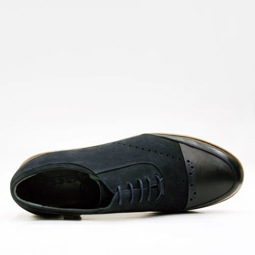 Men�s Luxury Genuine Leather Navy Blue Nubuck Eva Sole Men�s Luxury Genuine Leather Navy Blue Nubuck Eva Sole