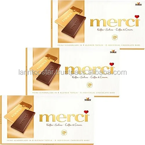 Merci Chocolate Tafelschokolade Kaffee Sahne Tray 100g View