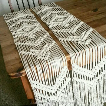 Christmas Table Decor Wedding Table Runner Macrame Home Rustic