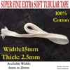 TUBULAR BRAIDED COTTON TAPE - Extra Soft Super Fine Tubular Tape (also use for Sleeve) for Jacket Hoodies, Apron etc.