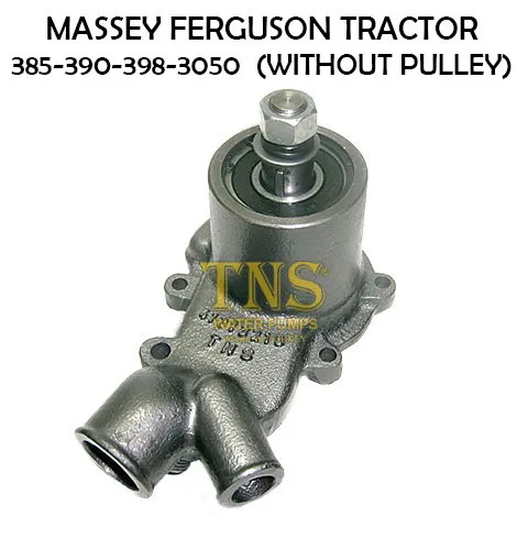 3637468M91 New Water Pump w/o Pulley Fits Massey Ferguson 375 383 390 390T 398+