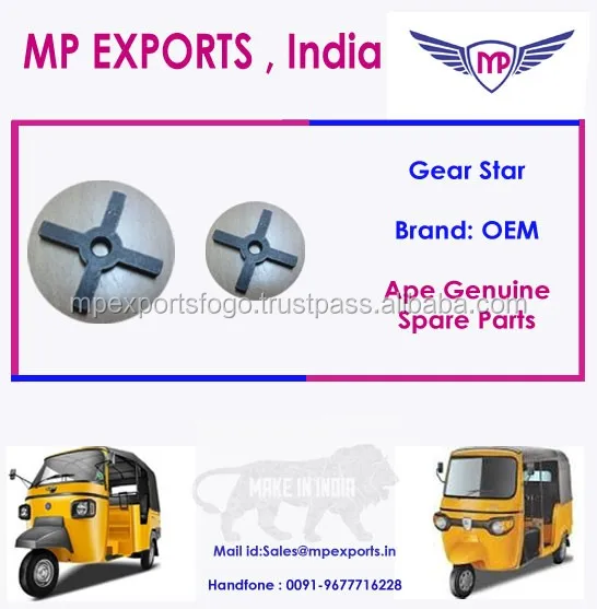 3 Wheeler Spares Piaggio Ape Buy Autorickshaw Gear Star Parts Suppliersthree Wheeler Spare