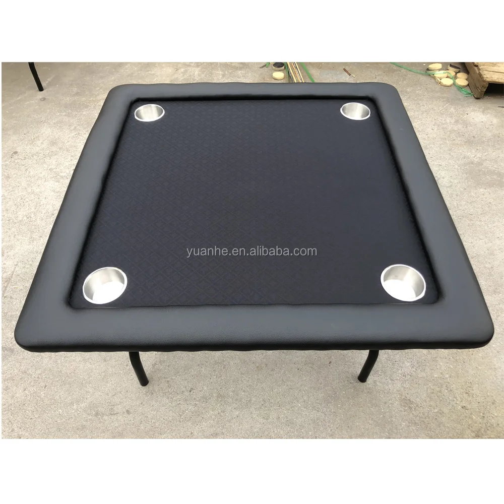 1 Meter 4 Person Folding Portable Square Poker Card Table For Sale