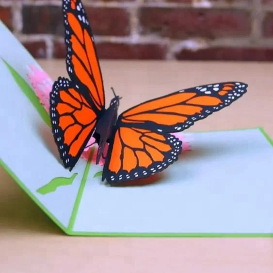 Gambar Kolase Kupu Kupu Dari Kertas Origami  Gambar Kolase 