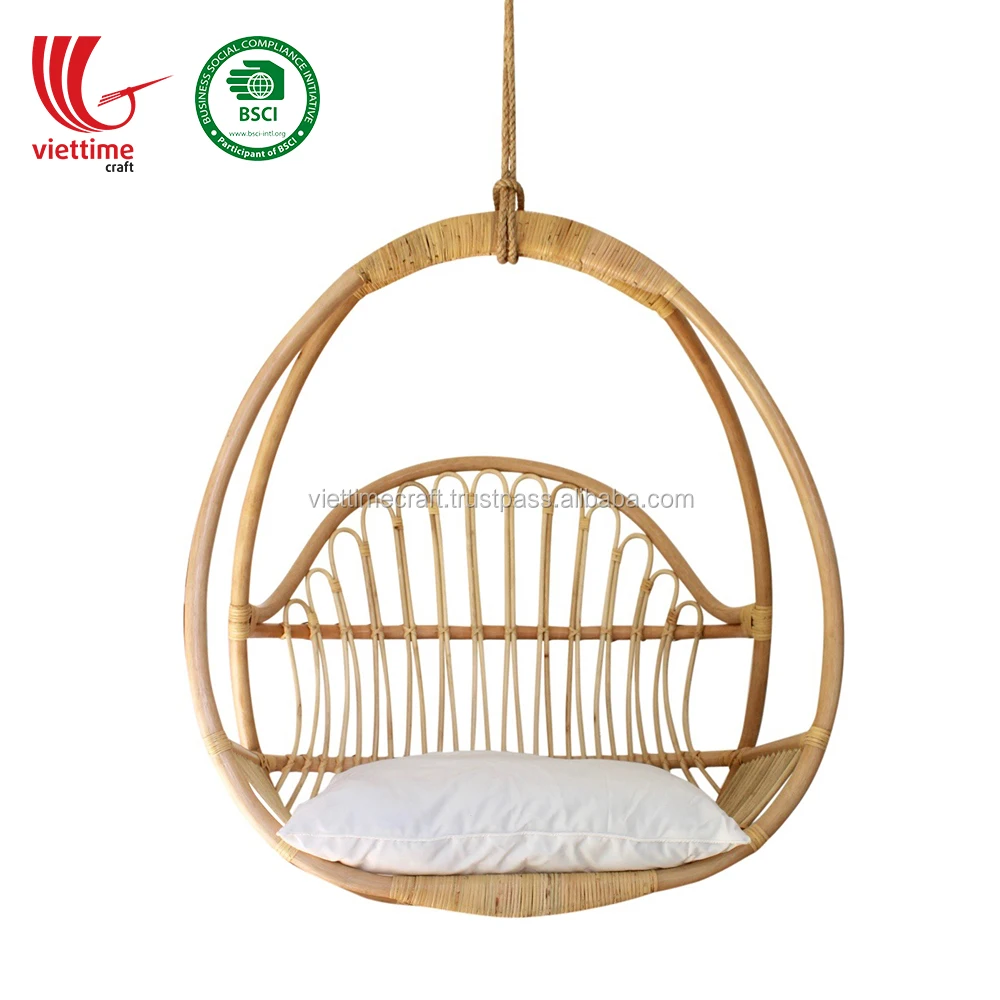 Shop Handwoven Hanging Rattan Swing Chair Wholesale from Vietnam