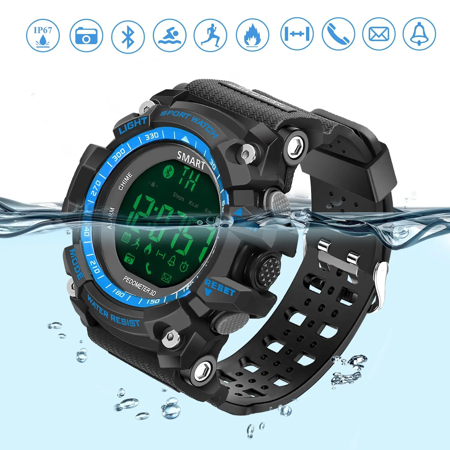 adidas waterproof watch